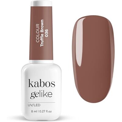 Kabos Gelike Hybride nagellak UV/LED 036 Truffle Brown 8 ml Kabos Gelike Hybride nagellak UV/LED 036 Truffle Brown 8 ml