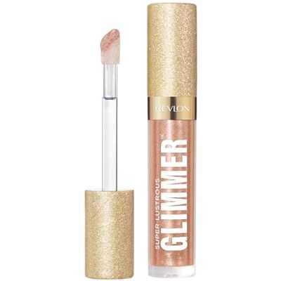 REVLON Super Lustrous Glimmer Gloss, hydraterende en verende glitter, hoogglanzende en glanzende afwerking, plantaardige formule, 004 Happy Hour, 3,8 ml REVLON Super Lustrous Glimmer Gloss, hydraterende en verende glitter, hoogglanzende en glanzende afwerking, plantaardige formule, 004 Happy Hour, 3,8 ml