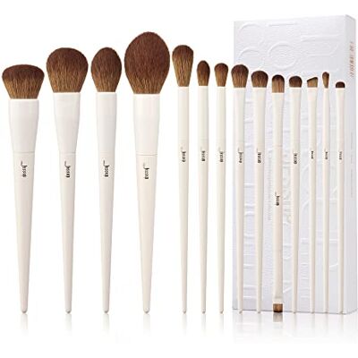 Jessup Veganistische make-upkwastenset, professioneel, 14 stuks, milieuvriendelijk synthetisch poeder, foundation, concealer, oogschaduw, blending, wenkbrauwliner Spoolie T329 Jessup Veganistische make-upkwastenset, professioneel, 14 stuks, milieuvriendelijk synthetisch poeder, foundation, concealer, oogschaduw, blending, wenkbrauwliner Spoolie T329