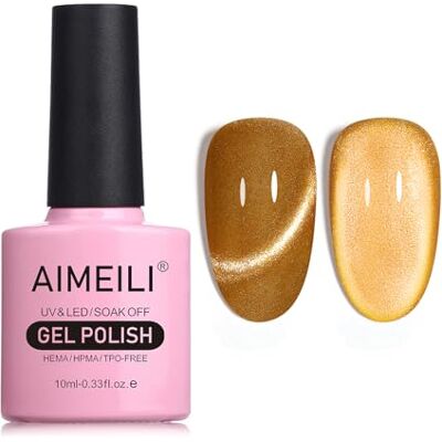 AIMEILI 10 ml nagellak, magnetisch, gel, Cat's Eye nagellak, UV, LED, manicure, pedicure, eenvoudig aan te brengen, 722 AIMEILI 10 ml nagellak, magnetisch, gel, Cat's Eye nagellak, UV, LED, manicure, pedicure, eenvoudig aan te brengen, 722