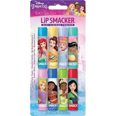 Lip Smacker Disney Princess Party Pack, 8 geurende lipglosses voor kinderen, geïnspireerd op Disney-prinsessen, veilig en kleurloos voor een natuurlijke afwerking Lip Smacker Disney Princess Party Pack, 8 geurende lipglosses voor kinderen, geïnspireerd op Disney-prinsessen, veilig en kleurloos voor een natuurlijke afwerking