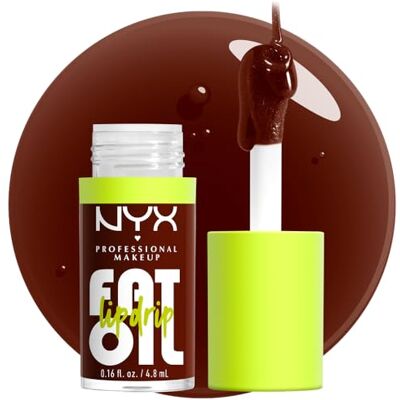 NYX PROFESSIONAL MAKEUP Gloss lippen olie, vettige olie, hoogglans, niet plakkerig, 12 uur hydratatie, extra grote applicator, squalaan oliën, bramen en framboos, status update (08) NYX PROFESSIONAL MAKEUP Gloss lippen olie, vettige olie, hoogglans, niet plakkerig, 12 uur hydratatie, extra grote applicator, squalaan oliën, bramen en framboos, status update (08)