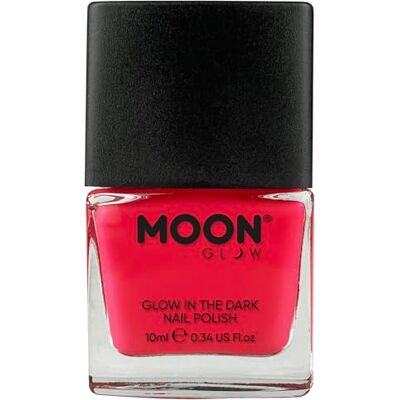Moon Glow Glow-in-the-dark nagellak, 10 ml, roze Moon Glow Glow-in-the-dark nagellak, 10 ml, roze