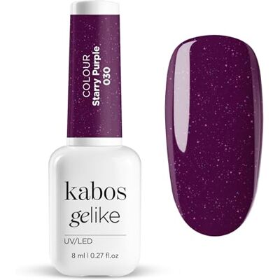 Kabos Gelike 030 Starry Purple Hybrid UV/LED nagellak, 8 ml Kabos Gelike 030 Starry Purple Hybrid UV/LED nagellak, 8 ml