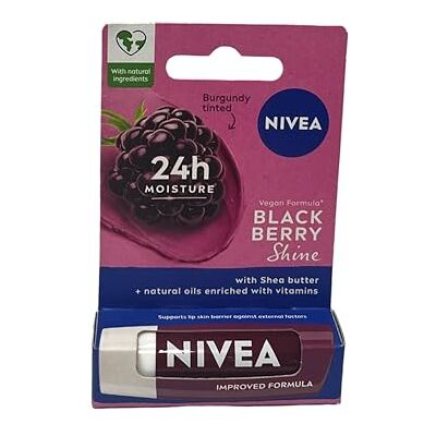NIVEA Lip Care Fruity Shine, Blackberry, 4,8 g NIVEA Lip Care Fruity Shine, Blackberry, 4,8 g