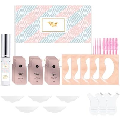 Waymaytecy Wimperliftset, professionele wimperlift met nieuwe lijm, wimperlamineerset met tint, geschikt voor beginners om thuis te gebruiken, voor krullende wimpers, geschikt voor een Waymaytecy Wimperliftset, professionele wimperlift met nieuwe lijm, wimperlamineerset met tint, geschikt voor beginners om thuis te gebruiken, voor krullende wimpers, geschikt voor een