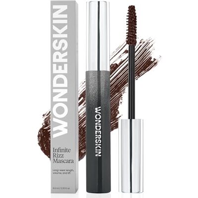Wonderskin Infinite Rizz Mascara, bruin, volume en lengte, langdurig, veeg- en waterbestendig (bruin) Wonderskin Infinite Rizz Mascara, bruin, volume en lengte, langdurig, veeg- en waterbestendig (bruin)