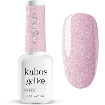 Kabos Gelike Hybride nagellak, roze, UV/LED, Flash Pink Tiara, 8 ml Kabos Gelike Hybride nagellak, roze, UV/LED, Flash Pink Tiara, 8 ml