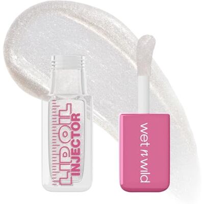 wet 'n wild Wet n Wild Shimmer Me Baby Plumping Lip Oil Injector, hoogglanzende afwerking, met gemberolie en capsicum-extract voor meer volumineuze lippen, lichtgewicht, niet-klevende formule, Shimmer Me Baby wet 'n wild Wet n Wild Shimmer Me Baby Plumping Lip Oil Injector, hoogglanzende afwerking, met gemberolie en capsicum-extract voor meer volumineuze lippen, lichtgewicht, niet-klevende formule, Shimmer Me Baby