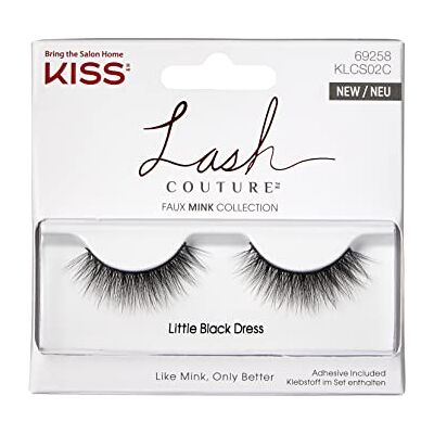 Kiss Lash Couture kunstwimpers, collectie kunstwimpers, kleine zwarte jurk, ultra taps toelopend, synthetisch, kunstwimpers, met wimperlijm Kiss Lash Couture kunstwimpers, collectie kunstwimpers, kleine zwarte jurk, ultra taps toelopend, synthetisch, kunstwimpers, met wimperlijm