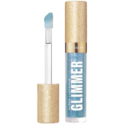 REVLON Super Lustrous Glimmer Gloss, hydraterende en verende glitter, hoogglanzende en glanzende afwerking, plantaardige formule, 010 Indigo Ice 3,8 ml REVLON Super Lustrous Glimmer Gloss, hydraterende en verende glitter, hoogglanzende en glanzende afwerking, plantaardige formule, 010 Indigo Ice 3,8 ml