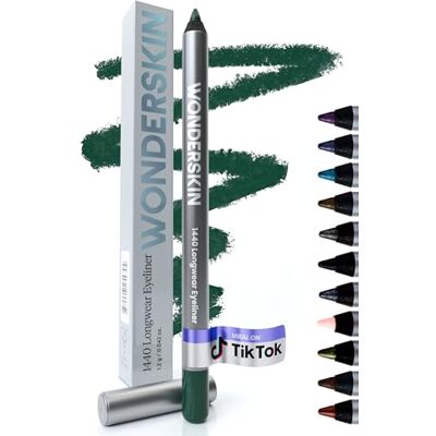 Wonderskin 1440 eyelinerstift, groen, waterdicht, lange grip, eyelinerpotlood (dennen) Wonderskin 1440 eyelinerstift, groen, waterdicht, lange grip, eyelinerpotlood (dennen)