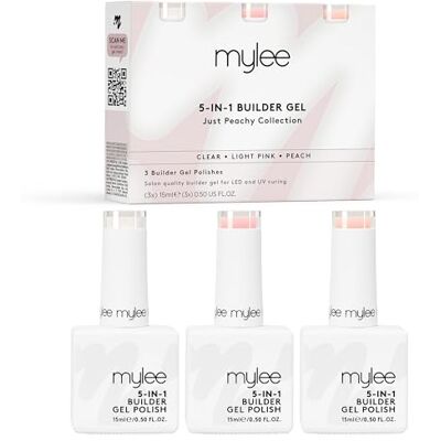 MYLEE 3 stuks 5-in-1 opbouwgel, 3 x 15 ml, uv-/led-nagellak, duurzame tips en uitbreidingen, decoratie, stickers en sieraden, reparatie MYLEE 3 stuks 5-in-1 opbouwgel, 3 x 15 ml, uv-/led-nagellak, duurzame tips en uitbreidingen, decoratie, stickers en sieraden, reparatie