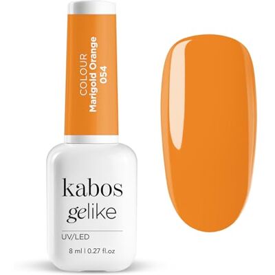 Kabos Gelike Hybride nagellak, roze, UV/LED, Marigold Orange, 8 ml Kabos Gelike Hybride nagellak, roze, UV/LED, Marigold Orange, 8 ml