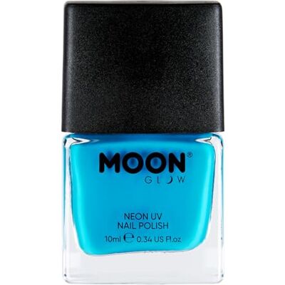 Moon Glow UV-nagellak, 14 ml, neonblauw Moon Glow UV-nagellak, 14 ml, neonblauw
