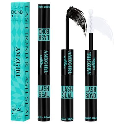 AMZGIRL LASH Wimperlijm en sealer voor wimperverlengingen, mascara-lijm, super sterke grip, 48 uur waterdicht AMZGIRL LASH Wimperlijm en sealer voor wimperverlengingen, mascara-lijm, super sterke grip, 48 uur waterdicht