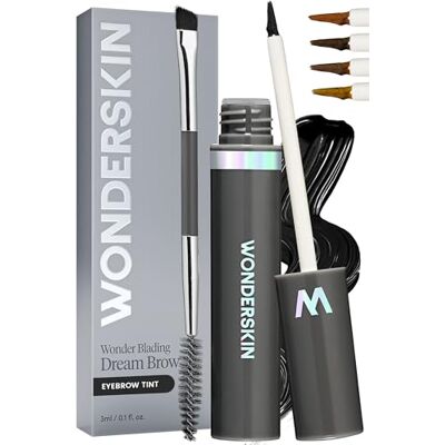 Wonderskin Dream Brow Wenkbrauwgel, langdurig, waterdicht, transferbestendig, gekleurde mascara (zwart) Wonderskin Dream Brow Wenkbrauwgel, langdurig, waterdicht, transferbestendig, gekleurde mascara (zwart)