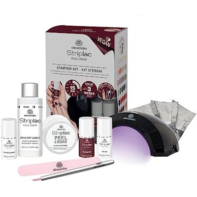alessandro Striplac Peel or Soak Vegan Starter Kit LED nagellak Velvet Red voor perfecte nagels in 15 minuten alessandro Striplac Peel or Soak Vegan Starter Kit LED nagellak Velvet Red voor perfecte nagels in 15 minuten
