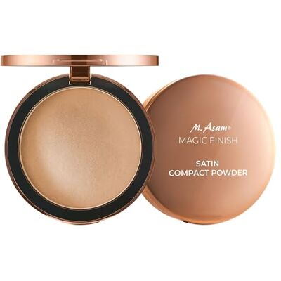 M. Asam MAGIC FINISH Satin Compact Powder – geperst poeder voor een perfect matterend effect, verlengt de houdbaarheid van de make-up, met hyaluronzuur en vitamine E M. Asam MAGIC FINISH Satin Compact Powder – geperst poeder voor een perfect matterend effect, verlengt de houdbaarheid van de make-up, met hyaluronzuur en vitamine E