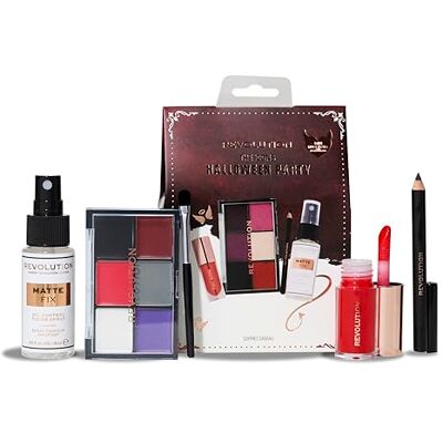 Revolution Beauty London Revolution Beauty, Truly Sinful, mini-partyset, make-up voor Halloween, eyeliner, mini pout bomb en fixeerspray Revolution Beauty London Revolution Beauty, Truly Sinful, mini-partyset, make-up voor Halloween, eyeliner, mini pout bomb en fixeerspray