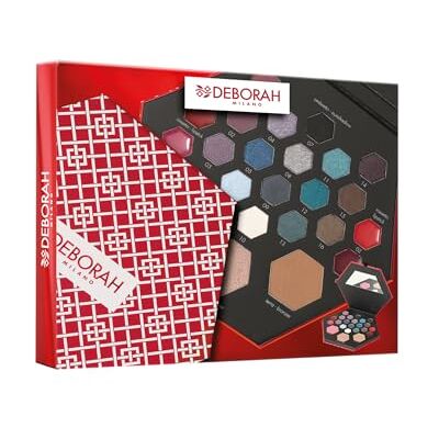 DEBORAH Milano Make Up Beauty Gift cadeauset voor dames, nr. 2 kleine koude tinten, met oogschaduwpalet, glans, lippenstift en gezichtspoeder in verschillende afwerkingen DEBORAH Milano Make Up Beauty Gift cadeauset voor dames, nr. 2 kleine koude tinten, met oogschaduwpalet, glans, lippenstift en gezichtspoeder in verschillende afwerkingen