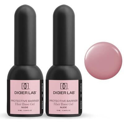 DIDIER LAB Set van 2 nagellak van glasvezel Nude Base Coat voor nagels met vitaminen en mineralen Soak Off zelfnivellerende gel voor uv-nagellak Voor UV LED lamp 2 x 10 ml DIDIER LAB Set van 2 nagellak van glasvezel Nude Base Coat voor nagels met vitaminen en mineralen Soak Off zelfnivellerende gel voor uv-nagellak Voor UV LED lamp 2 x 10 ml