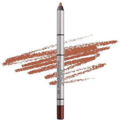 Impala Romige en waterdichte oogpotlood kleur 315 brons gedefinieerde contour of rookeffect dichte en romige textuur eenvoudig aan te brengen glanzende kleur, langdurig en waterdicht Impala Romige en waterdichte oogpotlood kleur 315 brons gedefinieerde contour of rookeffect dichte en romige textuur eenvoudig aan te brengen glanzende kleur, langdurig en waterdicht