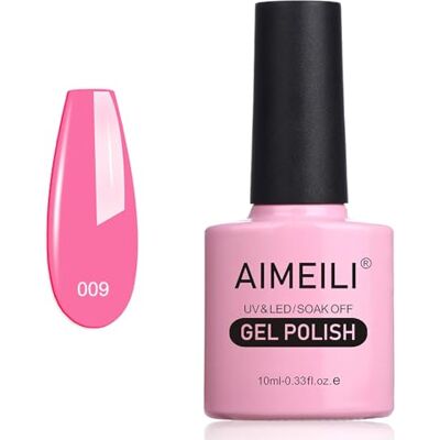 AIMEILI Nagellak, roze, soak-off, uv, led, semi-permanente nagellak, 10 ml Pretty in Pink (009) AIMEILI Nagellak, roze, soak-off, uv, led, semi-permanente nagellak, 10 ml Pretty in Pink (009)