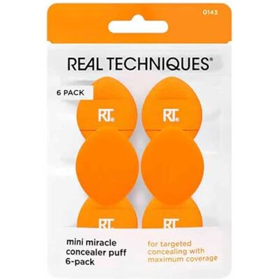 REAL TECHNIQUES Mini Miracle Concealer Puff 6 stuks REAL TECHNIQUES Mini Miracle Concealer Puff 6 stuks