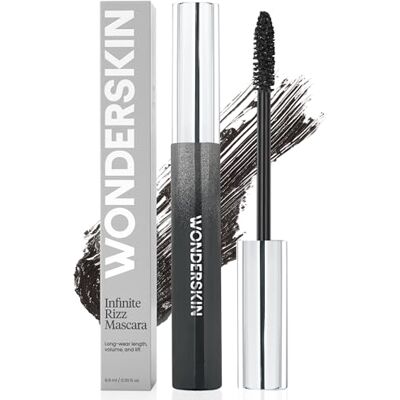 Wonderskin Infinite Rizz Mascara zwarte mascara voor volume en lengte langdurige vlek- en waterbestendige mascara volumeverlengende mascara (zwart) Wonderskin Infinite Rizz Mascara zwarte mascara voor volume en lengte langdurige vlek- en waterbestendige mascara volumeverlengende mascara (zwart)
