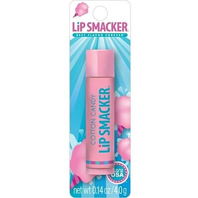 Lip Smacker Cotton Candy Single Blister, lippenbalsem voor kinderen, veilig en kleurloos voor een natuurlijke afwerking, suikerspin smaak Lip Smacker Cotton Candy Single Blister, lippenbalsem voor kinderen, veilig en kleurloos voor een natuurlijke afwerking, suikerspin smaak