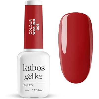 Kabos Gelike 006 Wine Red Hybrid UV/LED Nagellak, 8 ml Kabos Gelike 006 Wine Red Hybrid UV/LED Nagellak, 8 ml