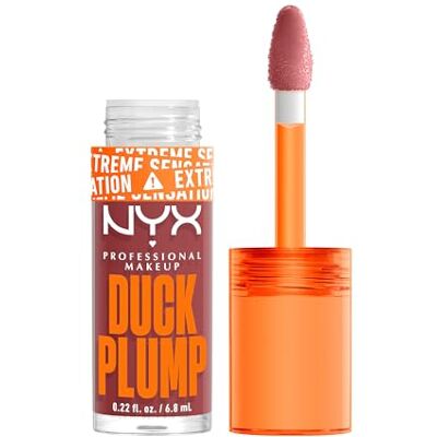 NYX PROFESSIONAL MAKEUP Opvullende, intense kleur, sterk gepigmenteerd, ultra-glanzende afwerking, gemberolie, veganistisch, eendenplump, kleur: Mauve Out My Way NYX PROFESSIONAL MAKEUP Opvullende, intense kleur, sterk gepigmenteerd, ultra-glanzende afwerking, gemberolie, veganistisch, eendenplump, kleur: Mauve Out My Way