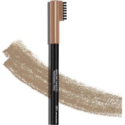Manhattan Brow'Tastic Professional Pencil Fb. 001 Ash Blonde wenkbrauwstift met geïntegreerde borstel, 1,4 g Manhattan Brow'Tastic Professional Pencil Fb. 001 Ash Blonde wenkbrauwstift met geïntegreerde borstel, 1,4 g