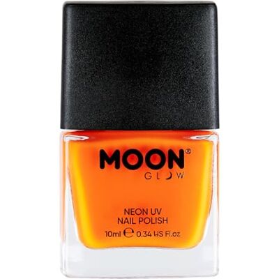 Moon Glow Neon UV-nagellak, 14 ml, intens oranje Moon Glow Neon UV-nagellak, 14 ml, intens oranje