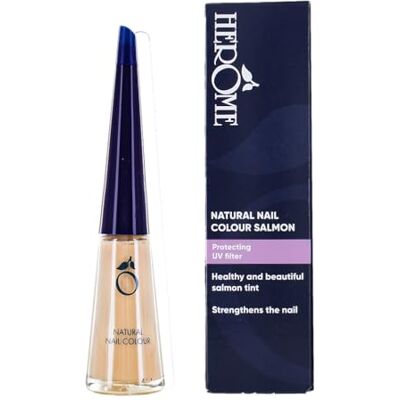 Herome Natural Nail Colour Salmon Versterkende Nagellak Voor een French Manicure Helpt scheuren in zachte nagels te voorkomen 10ml Herome Natural Nail Colour Salmon Versterkende Nagellak Voor een French Manicure Helpt scheuren in zachte nagels te voorkomen 10ml