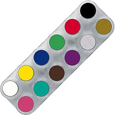 GRIMAS Water Make-Up A Professional Make-Up Palet, 12 x 2,5 ml GRIMAS Water Make-Up A Professional Make-Up Palet, 12 x 2,5 ml