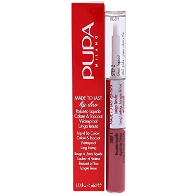 Pupa Made To Last Lip Duo 009 Sweet Pink Lipstick, vloeibaar, 4 mm, zacht roze Pupa Made To Last Lip Duo 009 Sweet Pink Lipstick, vloeibaar, 4 mm, zacht roze