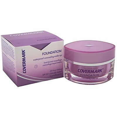 Covermark Foundation Waterproof Concealing Make-up SPF 30 # 7 voor vrouwen 0,51 oz Foundation Covermark Foundation Waterproof Concealing Make-up SPF 30 # 7 voor vrouwen 0,51 oz Foundation