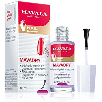 MAVALA Mavadry Nageldroger transparant snel Fixator voor glans van nagellak Droogversneller Tegen afbladderen 10 ml MAVALA Mavadry Nageldroger transparant snel Fixator voor glans van nagellak Droogversneller Tegen afbladderen 10 ml