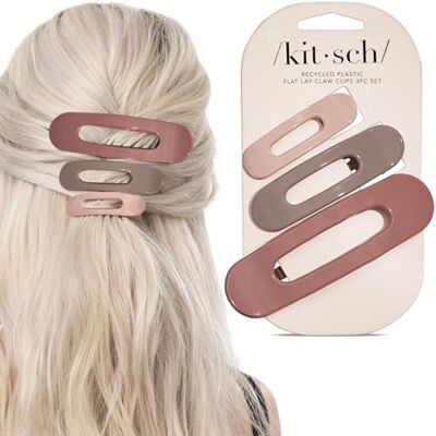Kitsch 3 stuks platte matte haarspeldjes voor vrouwen, platte haarspeldjes voor dik haar, modieuze haarspeldjes voor vrouwen, mooie haaraccessoires voor vrouwen (terracotta) Kitsch 3 stuks platte matte haarspeldjes voor vrouwen, platte haarspeldjes voor dik haar, modieuze haarspeldjes voor vrouwen, mooie haaraccessoires voor vrouwen (terracotta)