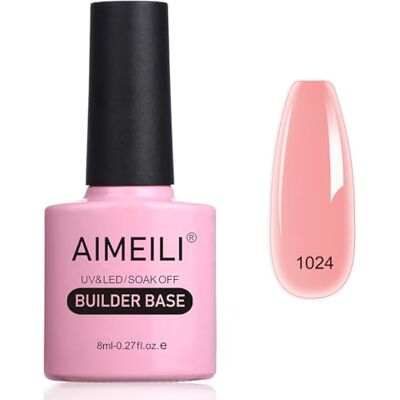 AIMEILI 8-in-1 Builder Base Gel nagellak, semi-permanent, natuurlijk, roze, nude, basis en structuur voor extensies, decoraties en stickers, versterking en reparatie van manicure, 8 ml (1024) AIMEILI 8-in-1 Builder Base Gel nagellak, semi-permanent, natuurlijk, roze, nude, basis en structuur voor extensies, decoraties en stickers, versterking en reparatie van manicure, 8 ml (1024)
