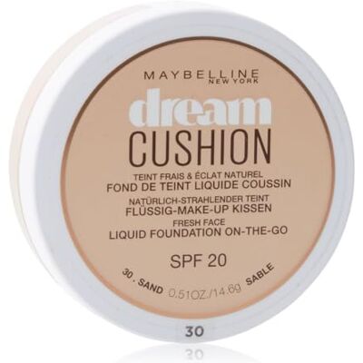 Maybelline New York Cushion 30 Sand Foundation, hoge dekking en hydratatie voor een stralende afwerking Maybelline New York Cushion 30 Sand Foundation, hoge dekking en hydratatie voor een stralende afwerking