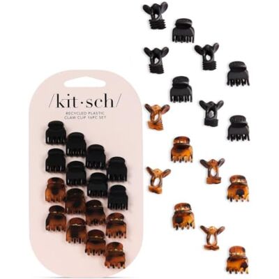 Kitsch 16 stuks elegante mini-haarspelden voor dames, blijft op zijn plaats zonder te trekken of op te hangen, duurzaam en robuust kunststof voor dagelijkse stijl, schildpad en zwart Kitsch 16 stuks elegante mini-haarspelden voor dames, blijft op zijn plaats zonder te trekken of op te hangen, duurzaam en robuust kunststof voor dagelijkse stijl, schildpad en zwart