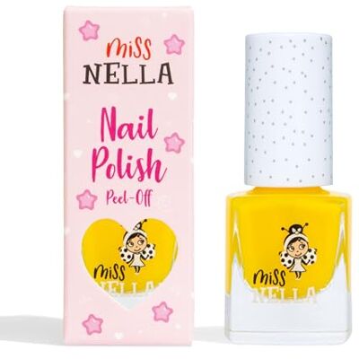 MISS NELLA Sun Kissed speciale gele nagellak voor kinderen, peel-off formule, op waterbasis en geurloos MISS NELLA Sun Kissed speciale gele nagellak voor kinderen, peel-off formule, op waterbasis en geurloos
