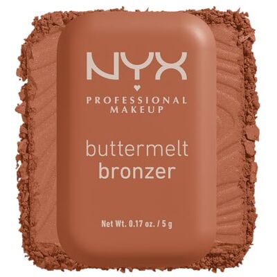 NYX PROFESSIONAL MAKEUP Poederbronzer, voor een zongebruinde look, houdt tot 12 uur, veegvast, geen overdracht, Buttermelt Bronzer, Kleur: 02,5 Butta Ballin, 5 g NYX PROFESSIONAL MAKEUP Poederbronzer, voor een zongebruinde look, houdt tot 12 uur, veegvast, geen overdracht, Buttermelt Bronzer, Kleur: 02,5 Butta Ballin, 5 g