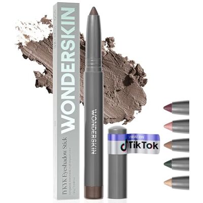 Wonderskin IYKYK Oogschaduwstick – oogschaduwsticks, langdurig, glinsterend, schokbestendig en waterdicht, met geïntegreerde puntenslijper (As) Wonderskin IYKYK Oogschaduwstick – oogschaduwsticks, langdurig, glinsterend, schokbestendig en waterdicht, met geïntegreerde puntenslijper (As)