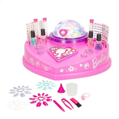 COLORBABY Barbie 48427 Manicureset voor meisjes met stickers, glitter, kunstnagels, glitter, lak en gereedschap met glitterkoepel, voor meisjes van 8 jaar COLORBABY Barbie 48427 Manicureset voor meisjes met stickers, glitter, kunstnagels, glitter, lak en gereedschap met glitterkoepel, voor meisjes van 8 jaar