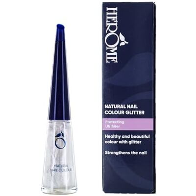 Herome Natural Nail Colour Nagellak Glitter Pastel Nude Soft Natuurlijke tint Teint met een Verstevigende werking 10ml. Herome Natural Nail Colour Nagellak Glitter Pastel Nude Soft Natuurlijke tint Teint met een Verstevigende werking 10ml.