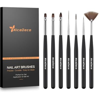Nicedeco Nail Art Penseel 7 Stuks Tekening Pen Set Nagelgereedschap Manicure Gereedschap voor Salon DIY Thuis Nicedeco Nail Art Penseel 7 Stuks Tekening Pen Set Nagelgereedschap Manicure Gereedschap voor Salon DIY Thuis